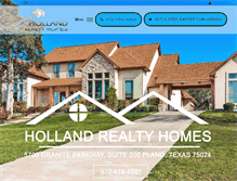 Tablet Screenshot of hollandrealtyhomes.com